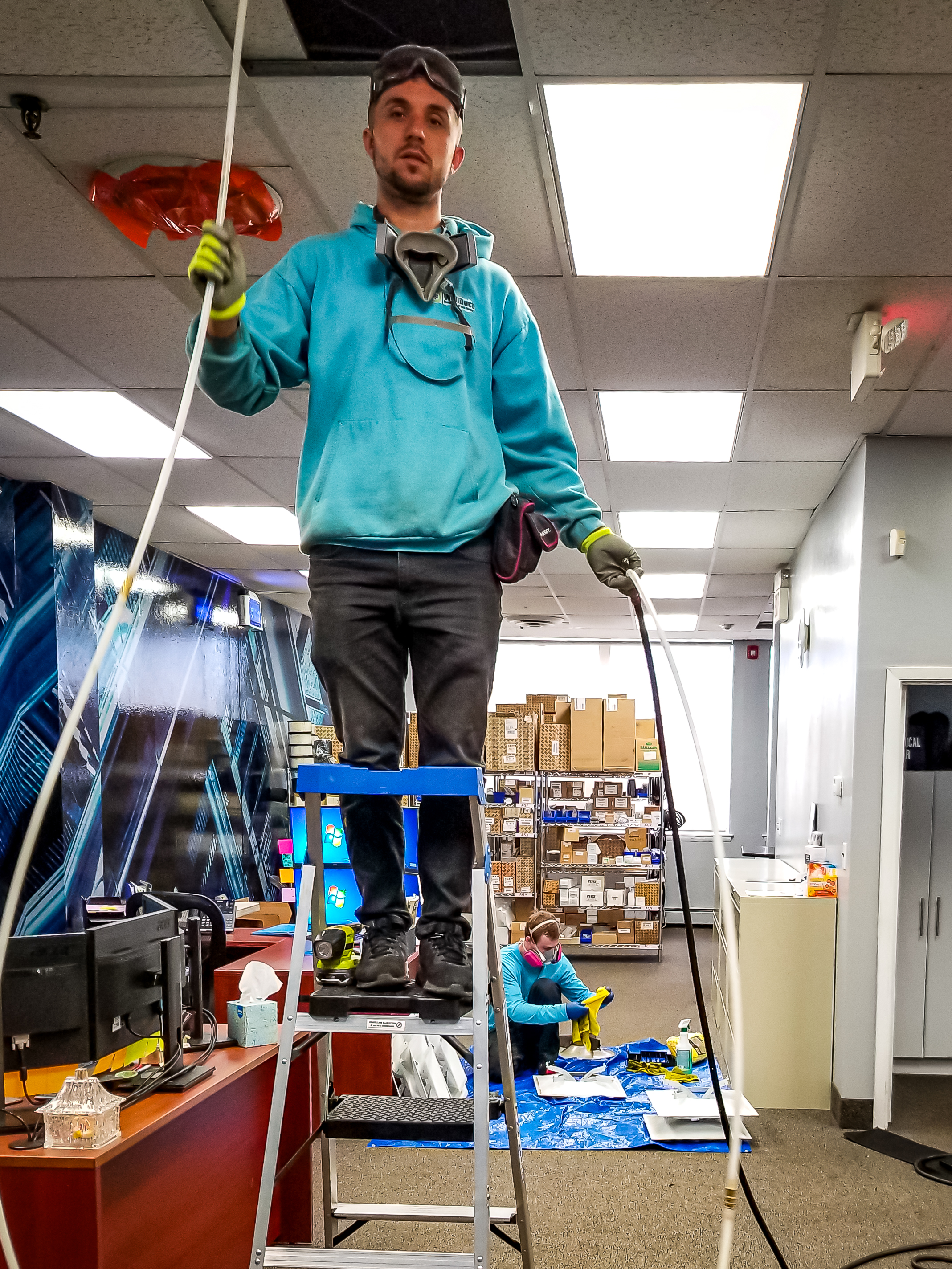 Air Duct Cleaning Office Facility, Airmatic Compressor Systems, Inc.